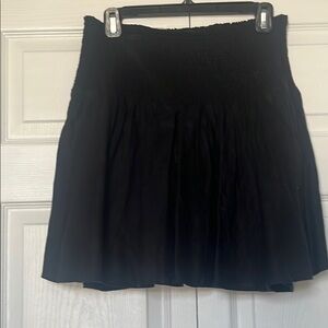 J Crew Black Linen Skirt